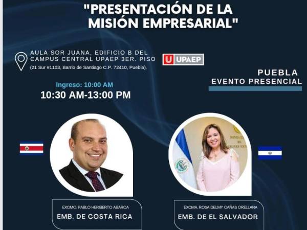Oportunidad de ampliar relación comercial Puebla-Centroamérica Misión empresarial comercial