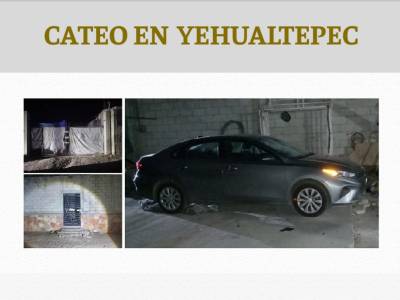 En Yehualtepec la Fiscalía de Puebla recuperó un vehículo robado