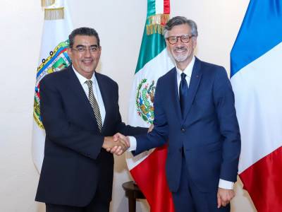 Recibirá Puebla inversión francesa en infraestructura de gas natural, anuncia Sergio Salomón