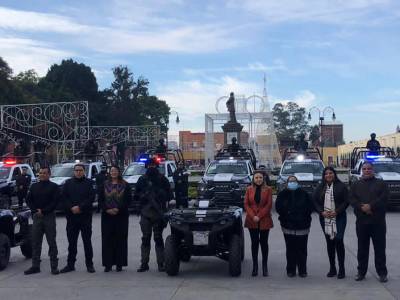 Entregan patrullas en San Pedro Cholula para reforzar seguridad 