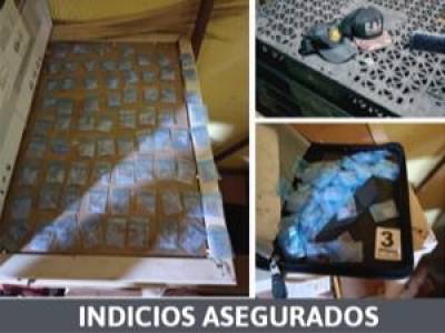 En Acatzingo la Fiscalía aseguró droga, un arma y cartuchos