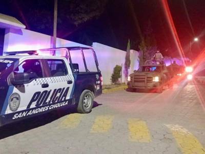 Refuerzan Sedena y policía de San Andrés Cholula seguridad ante temporada decembrina
