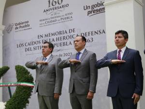Encabeza Sergio Salomón 160 aniversario de la Heroica Defensa del Sitio de la Ciudad de Puebla