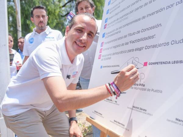 Mario Riestra anuncia la creación de la Defensoría del Usuario del Agua como alcalde de Puebla