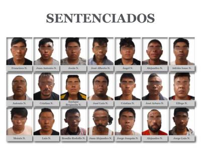 Son 21 presuntos secuestradores sentenciados