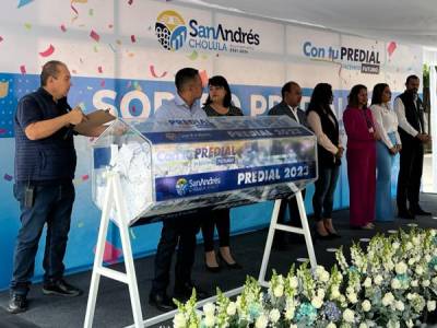 Celebran sorteo predial en San Andrés Cholula, reparten 1.6 mdp en premios