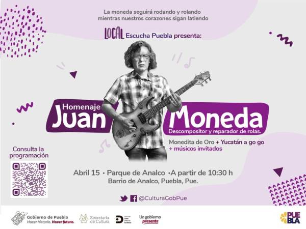 Con concierto, gobierno estatal rendirá homenaje al músico poblano “Juan Moneda”