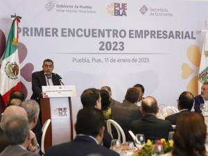 Sergio Salomón Céspedes Peregrina presidió el Primer Encuentro Empresarial 2023.