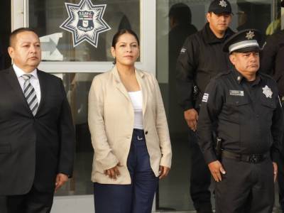 Encabeza Lupita Cuautle pase de lista en Seguridad Pública en San Andrés Cholula