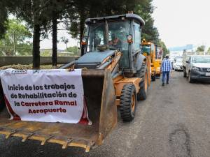 Inician trabajos de rehabilitación de la carretera ramal Aeropuerto