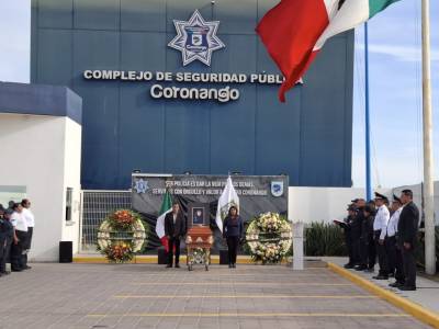 Rinde homenaje Ayuntamiento de Coronango a oficial fallecida en cumplimiento de su deber