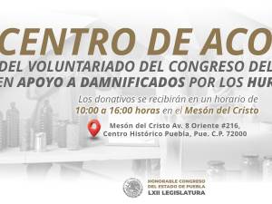 Centro de Acopio del Congreso continúa con recepción de víveres para damnificados por lluvias