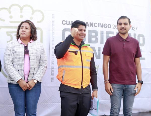 Arranca Omar Muñoz rehabilitación de importante arteria en San Lorenzo Almecatla