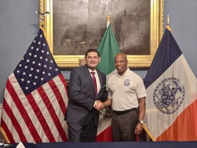 Continúa el gobierno de transición su gira de acercamiento y de trabajo en Nueva York.