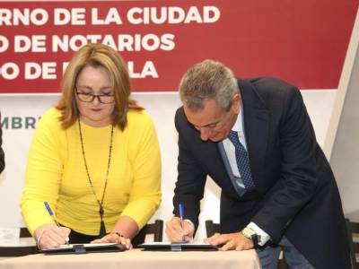 Gobierno de la Ciudad firma convenio de colaboración con el Colegio de Notarios