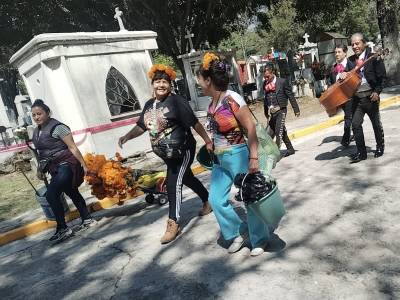 Saldo blanco en Puebla capital durante la celebración de Día de Muertos