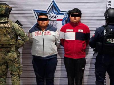 En Texmelucan, detienen SSP y SEMAR a tres hombres relacionados al robo con violencia