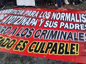 Se suma 28 de Octubre a la exigecia de justicia por el asesinato de los 43 normalistas de Ayotzinapa