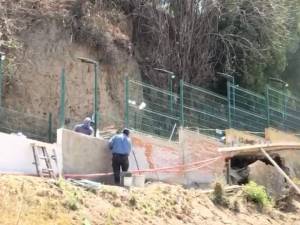 Avanzan obras en escalinata del Santuario de la Virgen de los Remedios