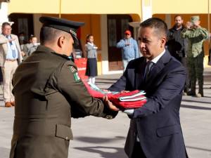 Asiste Mundo Tlatehui a Ceremonia de Incineración de Banderas