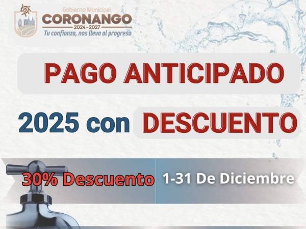 Presenta Coronango promoción por pago anticipado del predial 2025