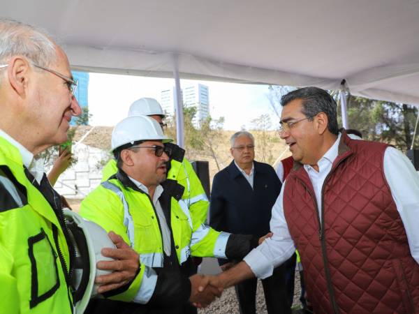 Inicia Sergio Salomón Distribuidor Vial Periférico Ecológico-Bulevar Atlixcáyotl