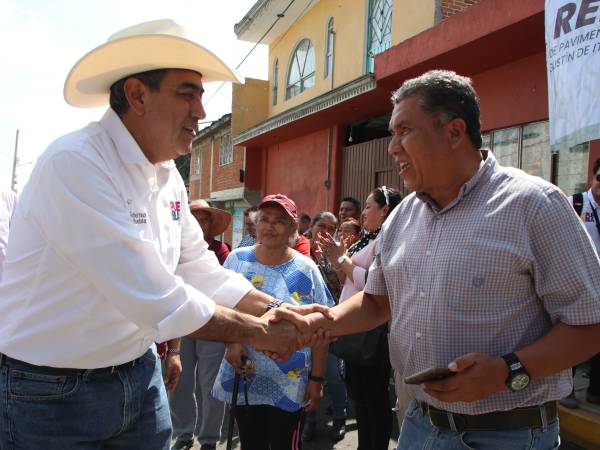 Inaugura Sergio Salomón techado de la cancha de usos múltiples del Bachillerato “Fernando Montes de Oca”.