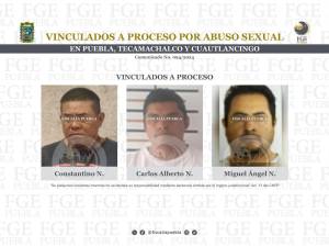 Vinculados a proceso por abuso sexual en Puebla, Tecamachalco y Cuautlancingo