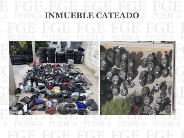 Catea Fiscalía de Puebla dos inmuebles y asegura autopartes de procedencia ilícita