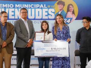 Entrega Ayuntamiento de San Andrés Cholula el Premio Municipal de las Juventudes