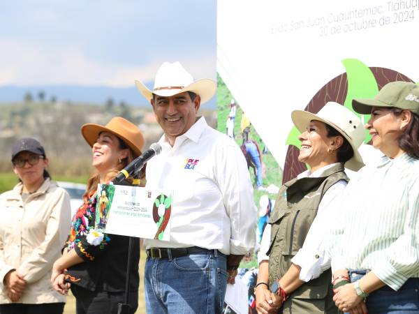 Cumple Gobierno de Sergio Salomón meta del Plan de Reforestación