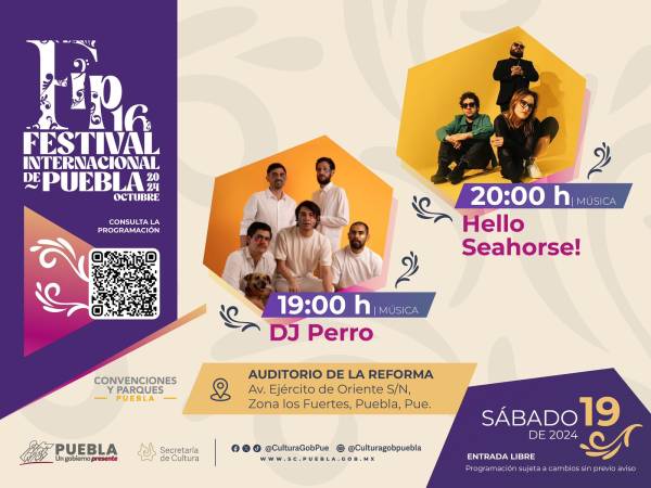 En Auditorio de la Reforma, Cultura presentará concierto de “Hello Seahorse!”