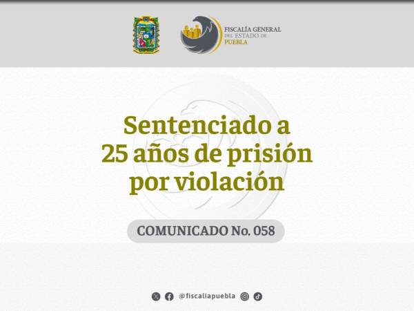 Sentenciado a 25 años de prisión por violación de niña de 10 años