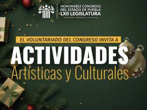 Invita Voluntariado del Congreso de Puebla a actividades culturales 