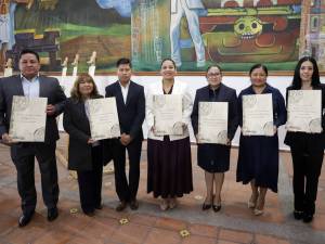 Entrega Lupita Cuautle Títulos Primordiales y Decreto Fundacional a Juntas Auxiliares de San Andrés Cholula