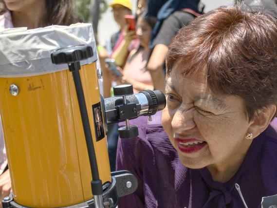 En la BUAP se instalaron telescopios para que los universitarios observaran el eclipse solar: un espectáculo sin igual