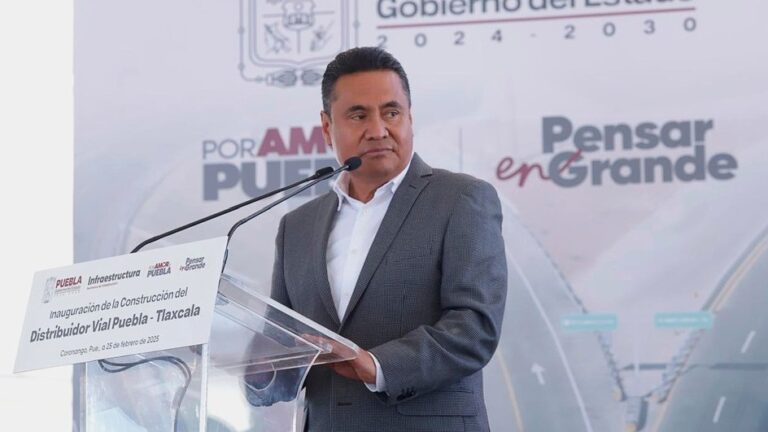 En Coronango, autoridades inauguran el Distribuidor Vial Puebla-Tlaxcala