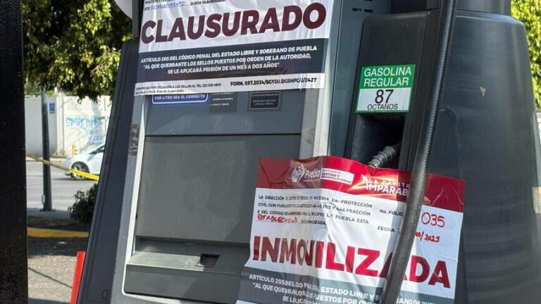 Clausuran gasolinerías por incumplir medidas de seguridad