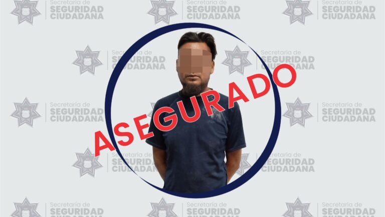 Asegura la SSC a sujeto presuntamente dedicado al robo de casa habitación