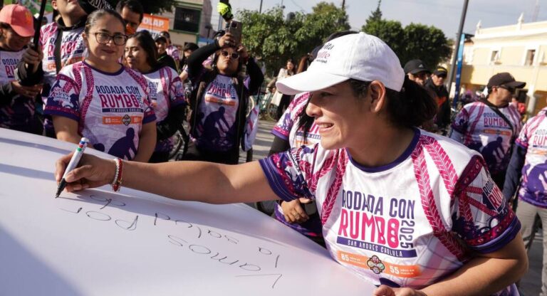 A favor del deporte la UDLAP se suma al Ayuntamiento de San Andrés Cholula en la Rodada con Rumbo
