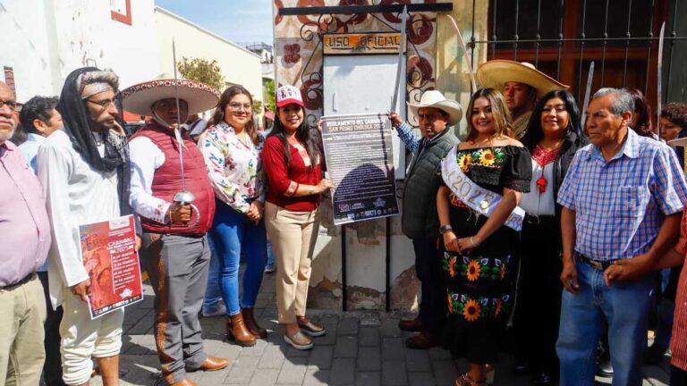Colocan bando del Carnaval de San Pedro Cholula 2025