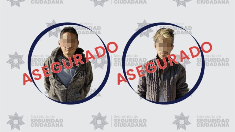 SSC asegura a dos sujetos por robo a tiendas de conveniencia