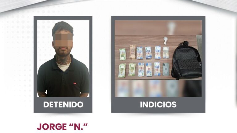 En despliegue territorial, SSC asegura a un hombre por presuntamente realizar operaciones con recursos de procedencia ilícita