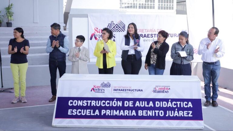 Fortalece Lupita Cuautle la educación con nueva aula didáctica en primaria Benito Juárez
