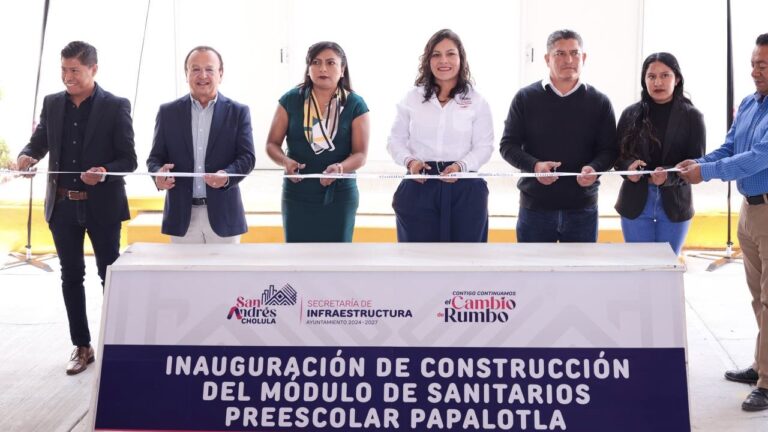 Entregan obra de rehabilitación en el preescolar “Papalotla” de Cacalotepec