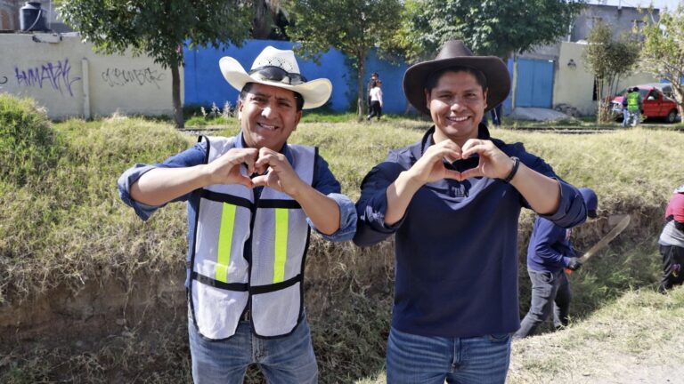 Omar Muñoz encabeza Faena Comunitaria en la junta auxiliar Sanctorum