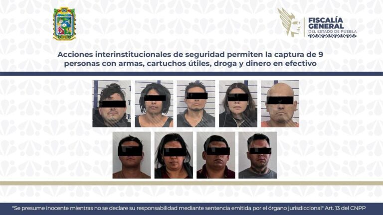 Detienen a 9 personas posiblemente vinculadas con los cadáveres arrojados en Cuautlancingo y “Los Fuertes”