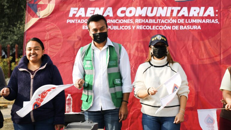 Programa “Pongámoslo Chingón entre todas y todos” transforma la colonia Santa Barbara en Huejotzingo