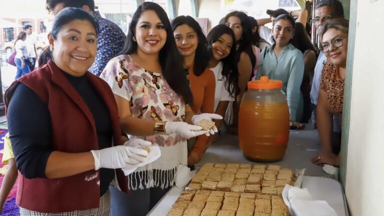 Encabeza Tonantzin Fernández la colocación de la alfombra monumental de Semana Santa
