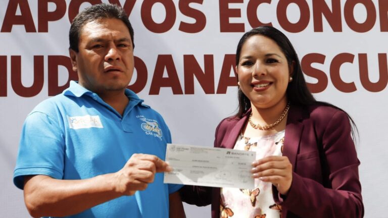 Apoyan económicamente ciudadanos de San Pedro Cholula